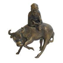 «Старец, сидящий на быке» Китай 16–17 век