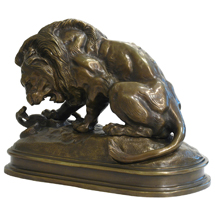 «Лев, убивающий змею» Антуан-Луи Бари 1795–1875