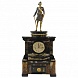 Часы «Ретро» с бронзовой скульптурой (яшма)